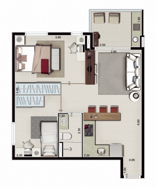 Unique Home Studio em Costa e Silva, Porto Velho – foto 26
