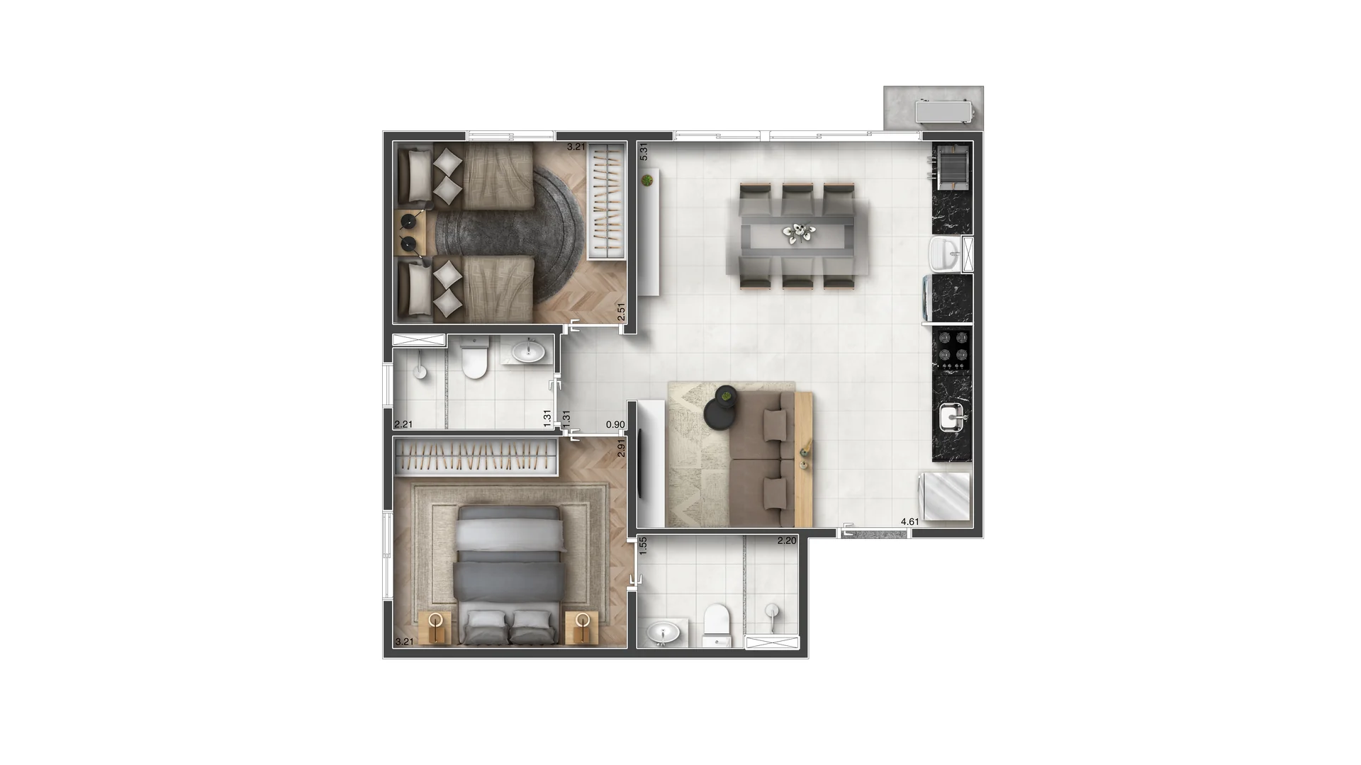 Integra Resort Urbano em Parque Residencial Itapeti, Mogi das Cruzes – foto 45