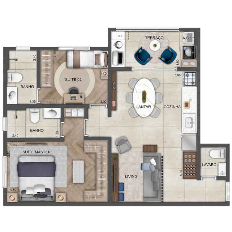 Blue Home Resort Jockey em Butantã, São Paulo – foto 37